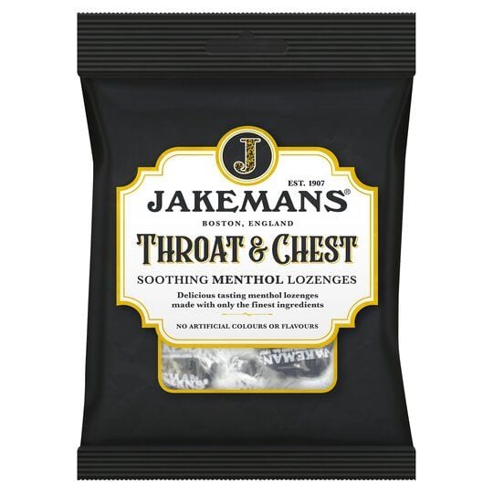 Jakemans Throat & Chest Soothing Menthol Lozenges - 160g
