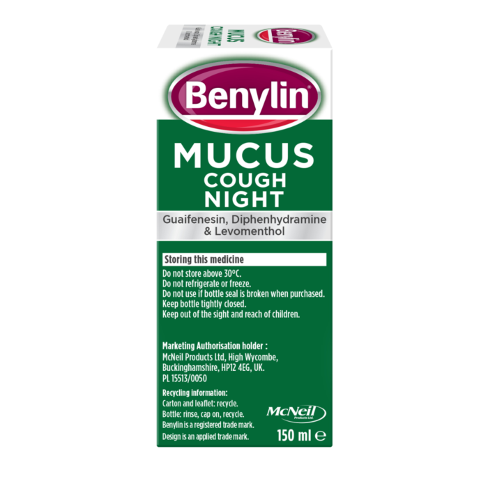 Benylin Mucus Cough Relief Night Syrup – 150ml