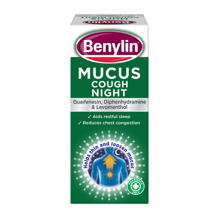 Benylin Mucus Cough Relief Night Syrup – 150ml