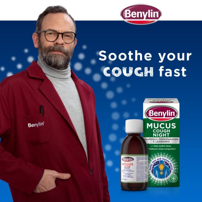 Benylin Mucus Cough Relief Night Syrup – 150ml