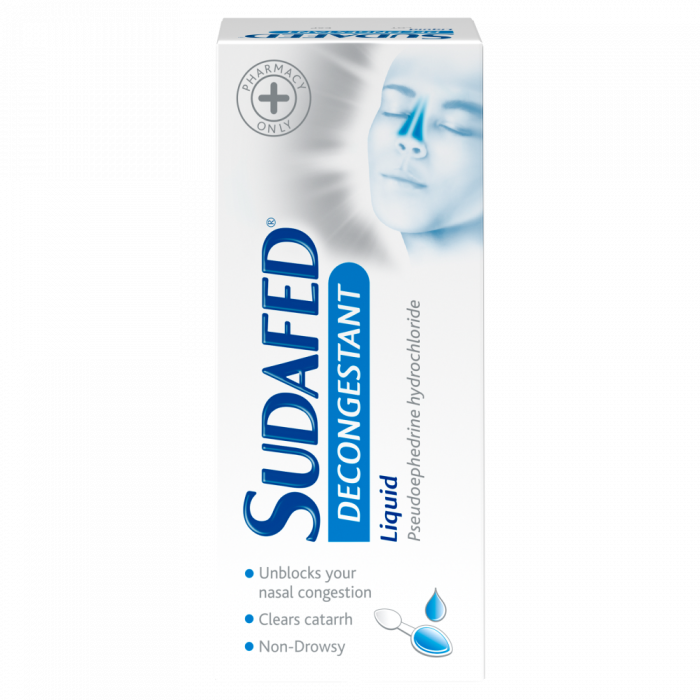 Sudafed Decongestant Liquid – 100ml