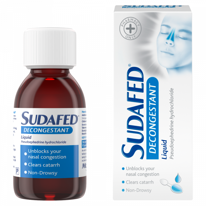 Sudafed Decongestant Liquid – 100ml