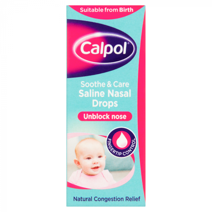 Calpol Soothe And Care Saline Nasal Drops - 10ml