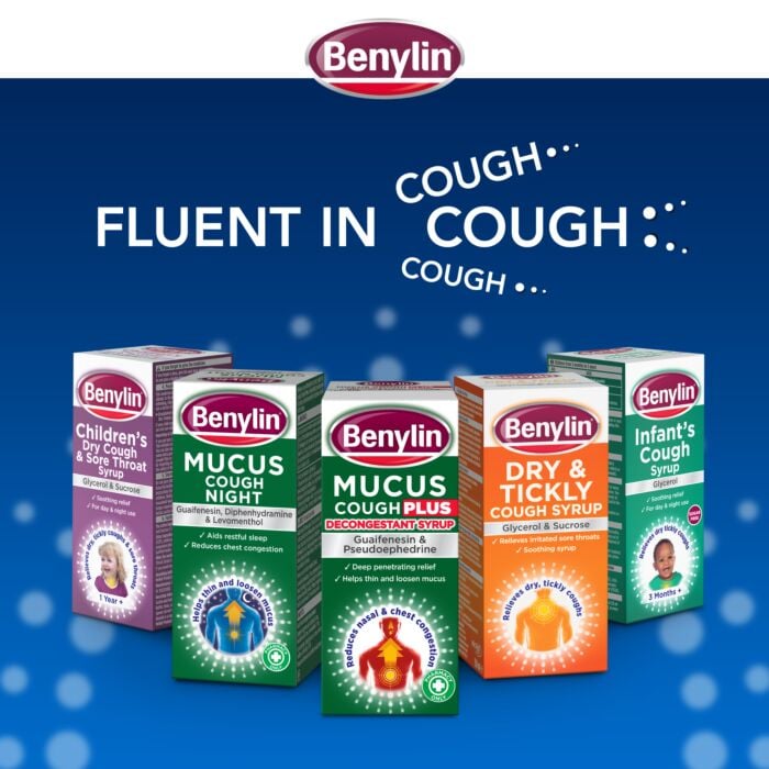 Benylin Mucus Cough With Decongestant Syrup – 100ml