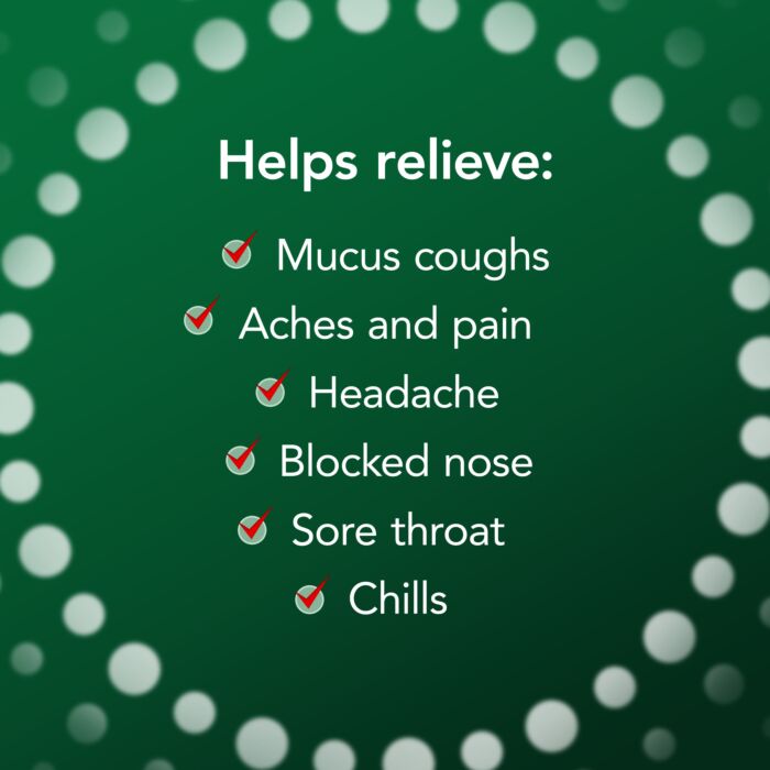 Benylin Mucus Cough & Cold All In One Relief – 16 Tablets