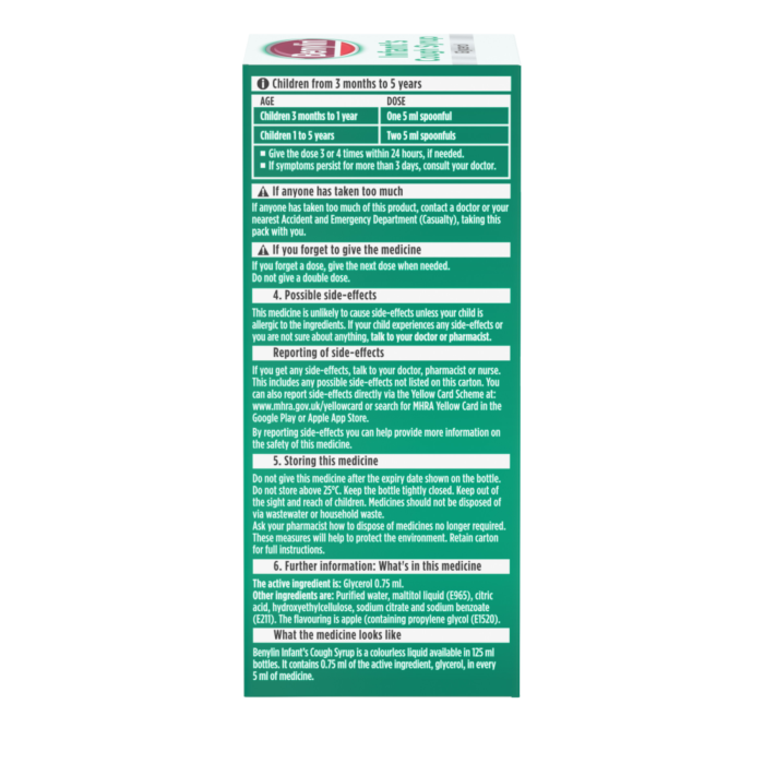Benylin Infant Cough Syrup - 125ml