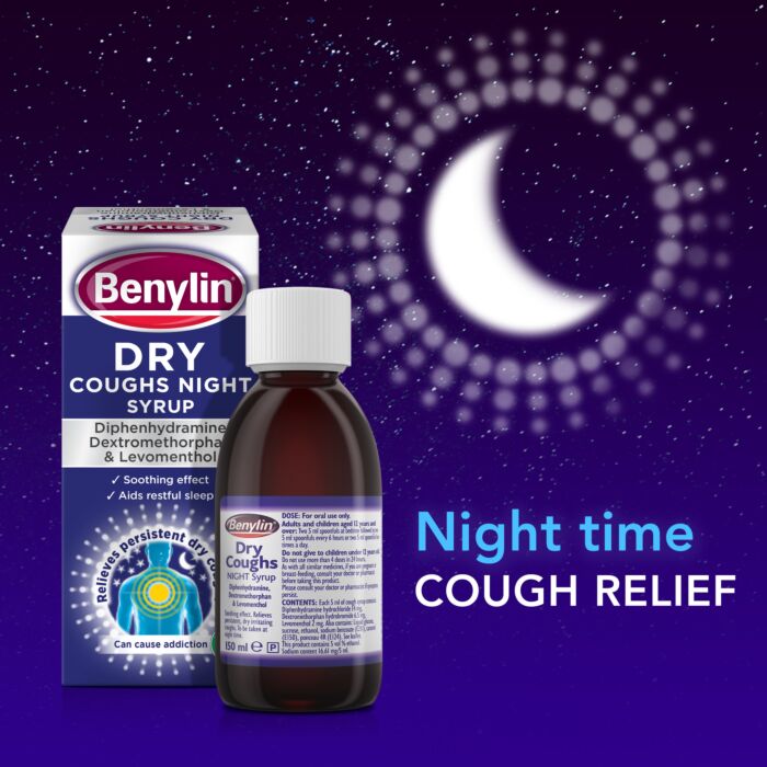 Benylin Dry Cough Night Syrup – 150ml