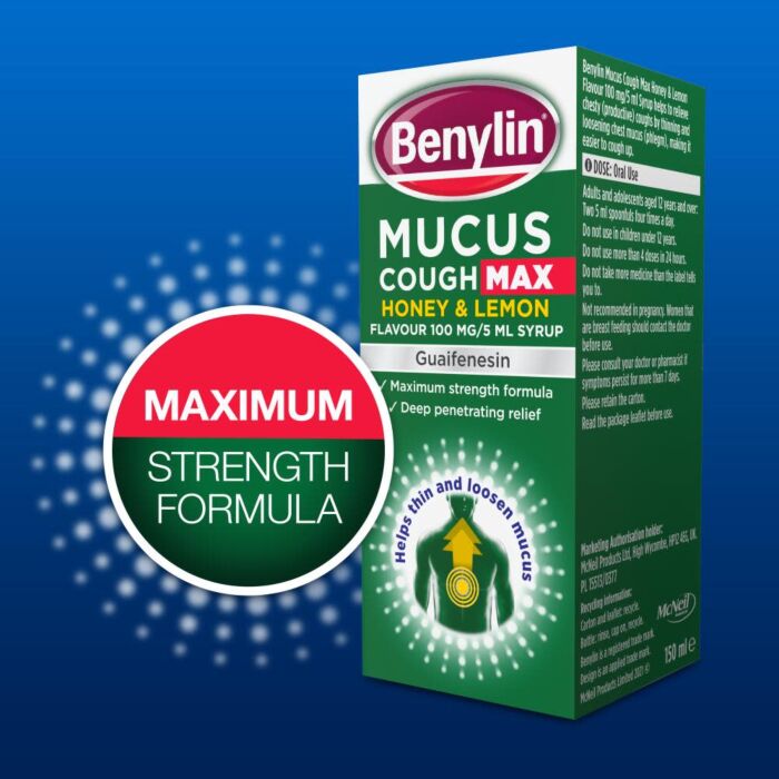Benylin Mucus Cough Max Honey & Lemon Syrup - 150ml