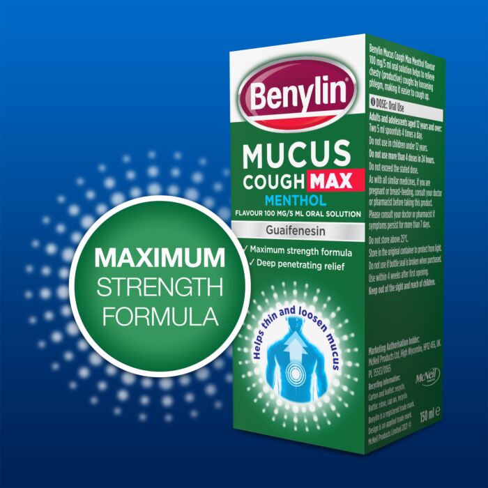 Benylin Mucus Cough Max Menthol - 150ml