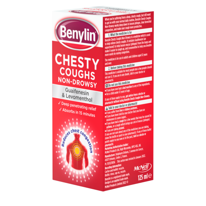Benylin Chesty Coughs Non-Drowsy - 150ml