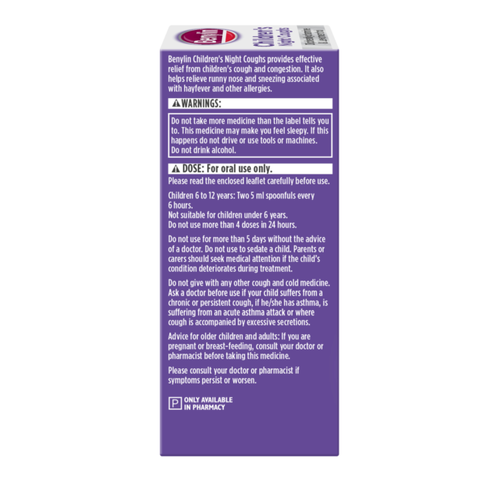 Benylin Children's Night Coughs - 125ml - (6 Years +)