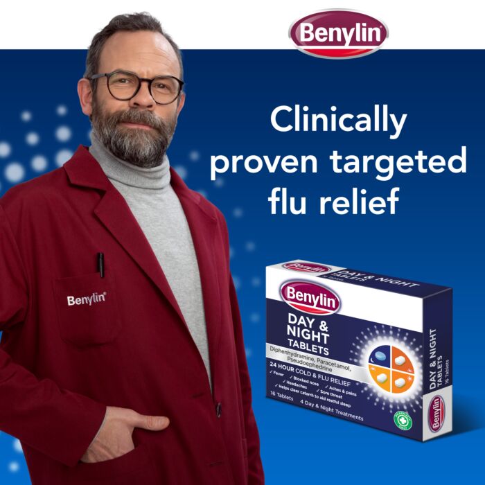 Benylin Day & Night Cold & Flu Relief – 16 Tablets