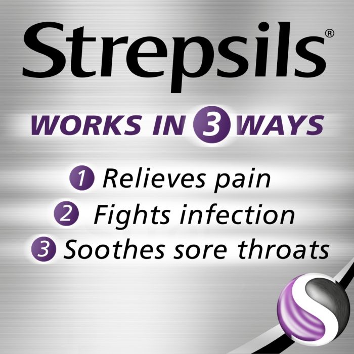 Strepsils Extra Strength Blackcurrant - 24 Lozenges