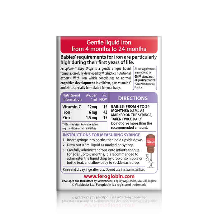 Vitabiotics Feroglobin Baby Drops