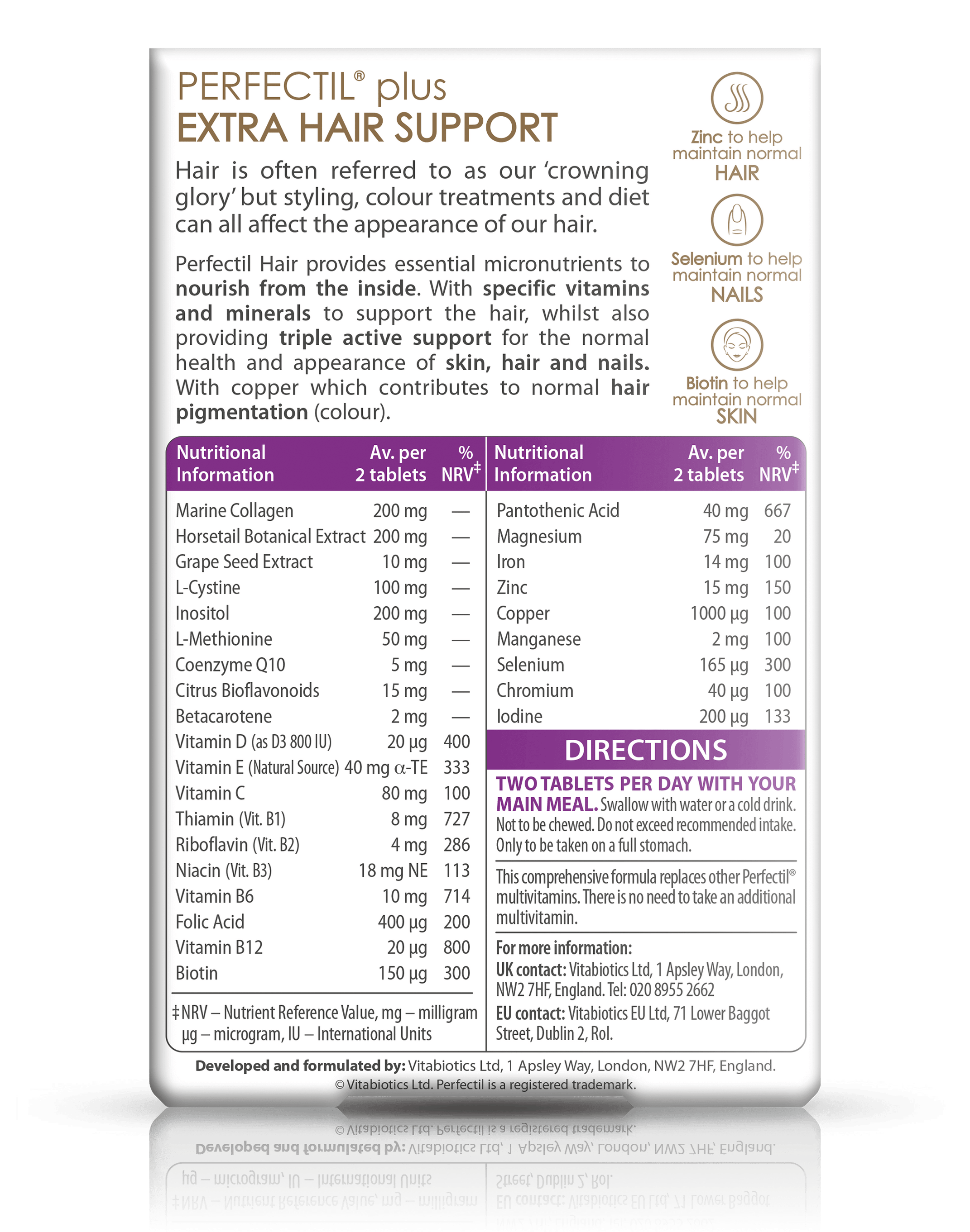 Vitabiotics Perfectil Hair — AudleyPharmacy