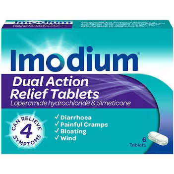IMMODIUM DUAL ACTION RELIEF TABLETS (6's)