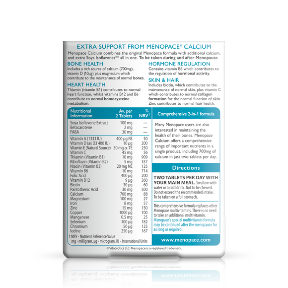 Vitabiotics Menopace Calcium