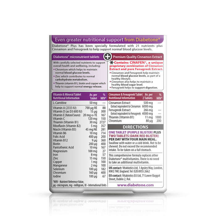 Vitabiotics Diabetone Plus