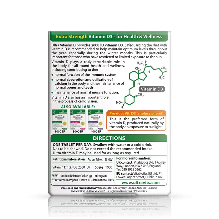 Vitabiotics Ultra Vitamin D 2000IU