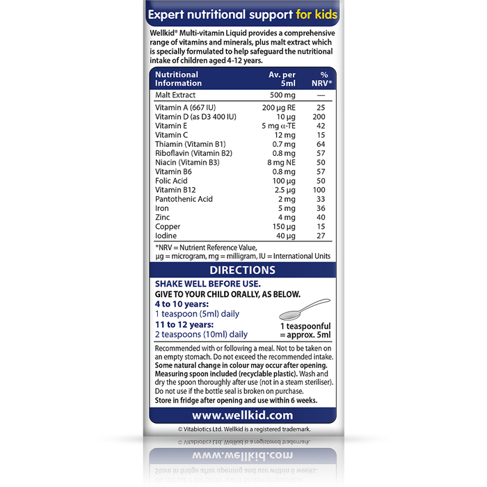 Vitabiotics Wellkid Multi-vitamin Liquid
