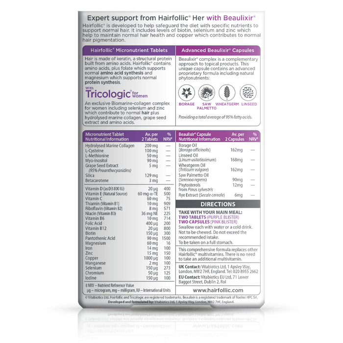 Vitabiotics Hairfollic Her Advanced