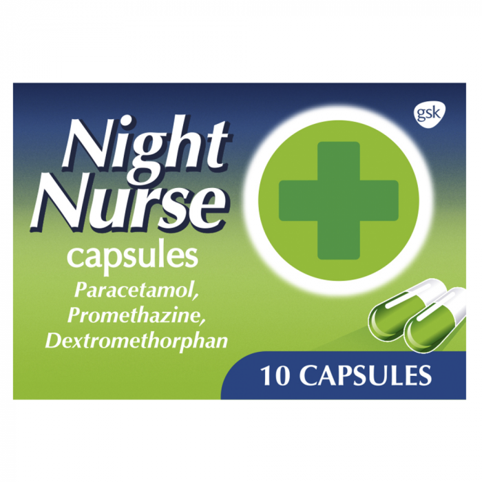 Night Nurse Cold & Flu Capsules – 10 Capsules