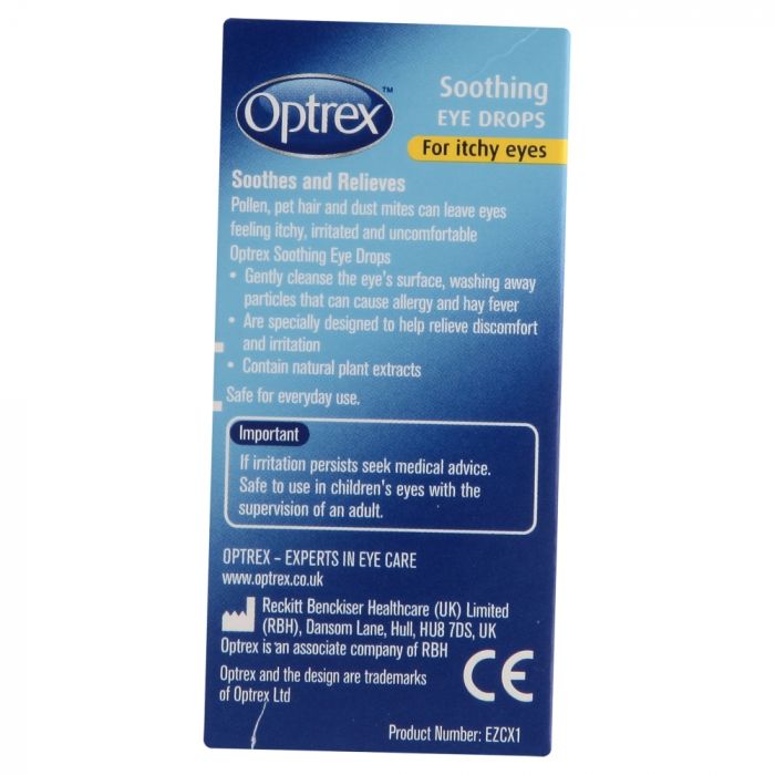 Optrex Soothing Eye Drops For Itchy Eyes - 10ml