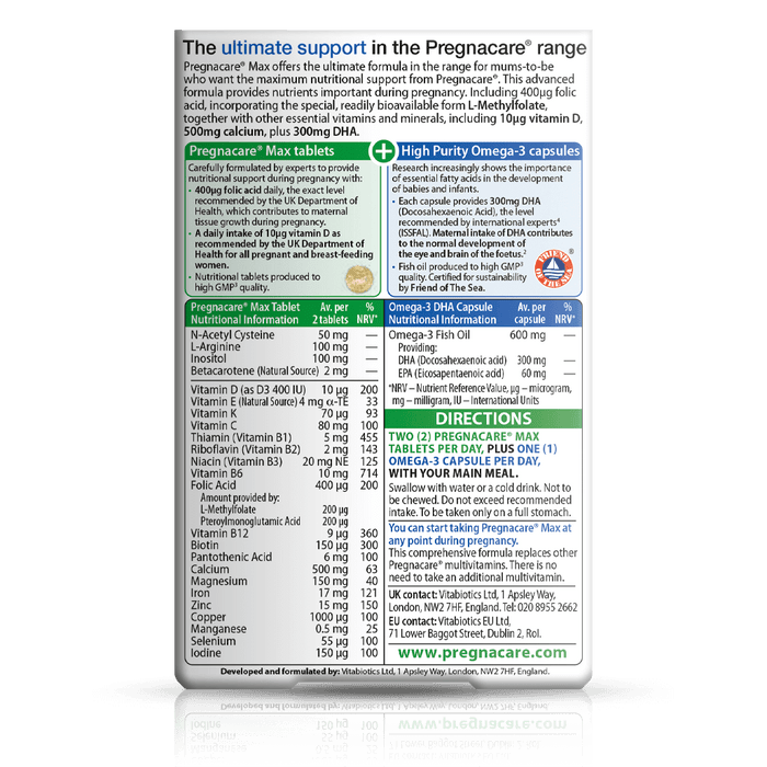 Vitabiotics Pregnacare Max