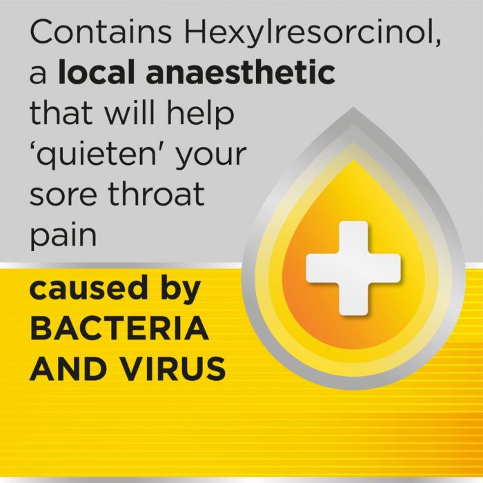 Strepsils Sore Throat Pain Relief Honey & Lemon - 24 Lozenges