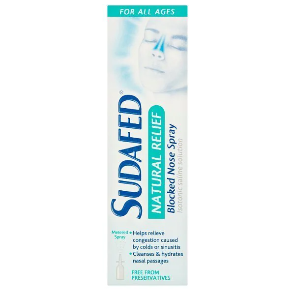Sudafed Natural Relief Blocked Nose Spray - 15ml