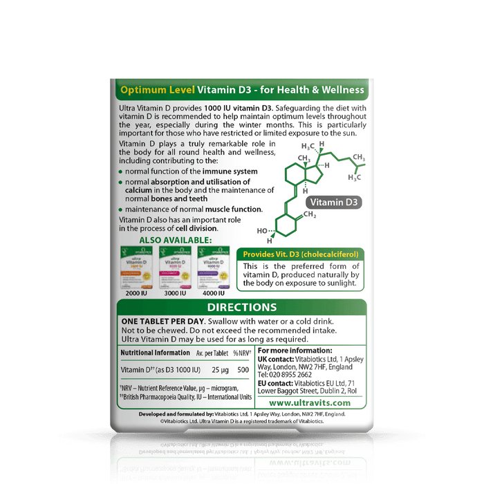 Vitabiotics Ultra Vitamin D 1000IU