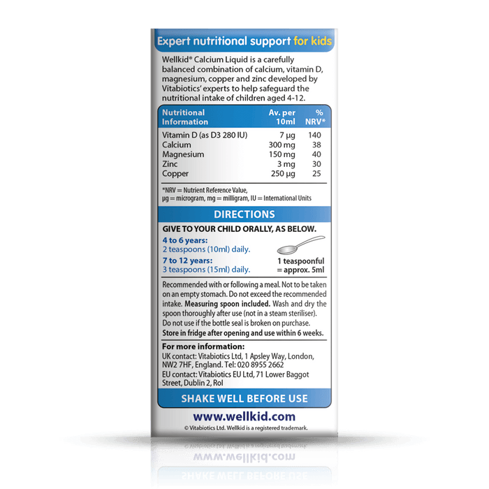 Vitabiotics Wellkid Calcium Liquid