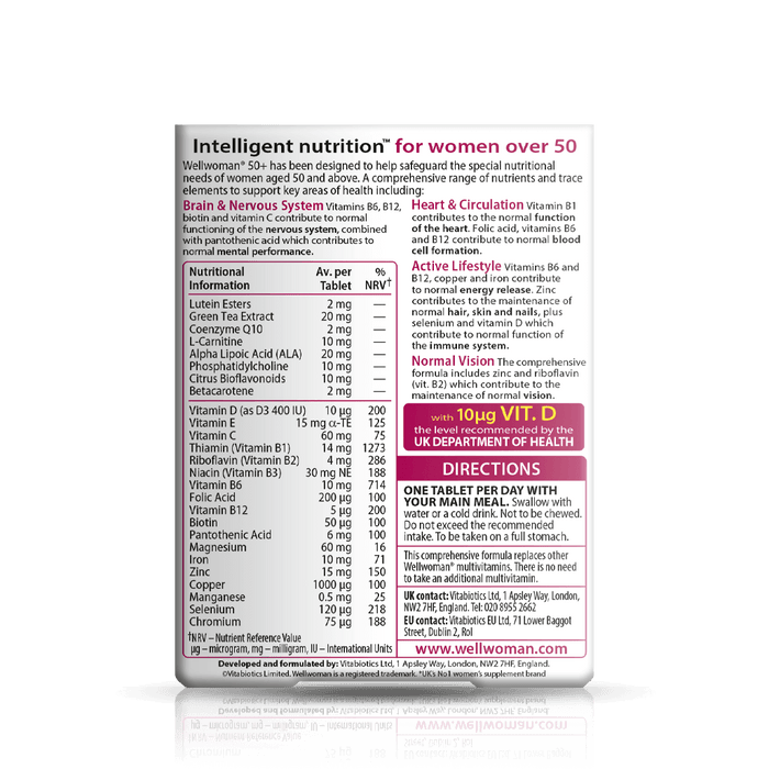 Vitabiotics Wellwoman 50+