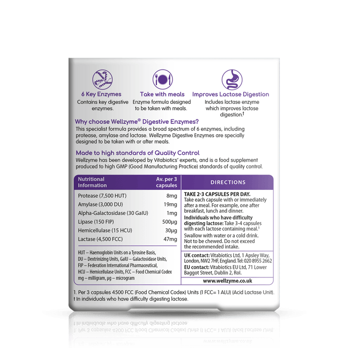 Vitabiotics Wellzyme Digestive Enzymes